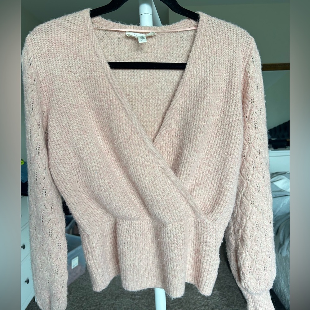 Jessica Simpson Soft Pink V-Neck Sweater